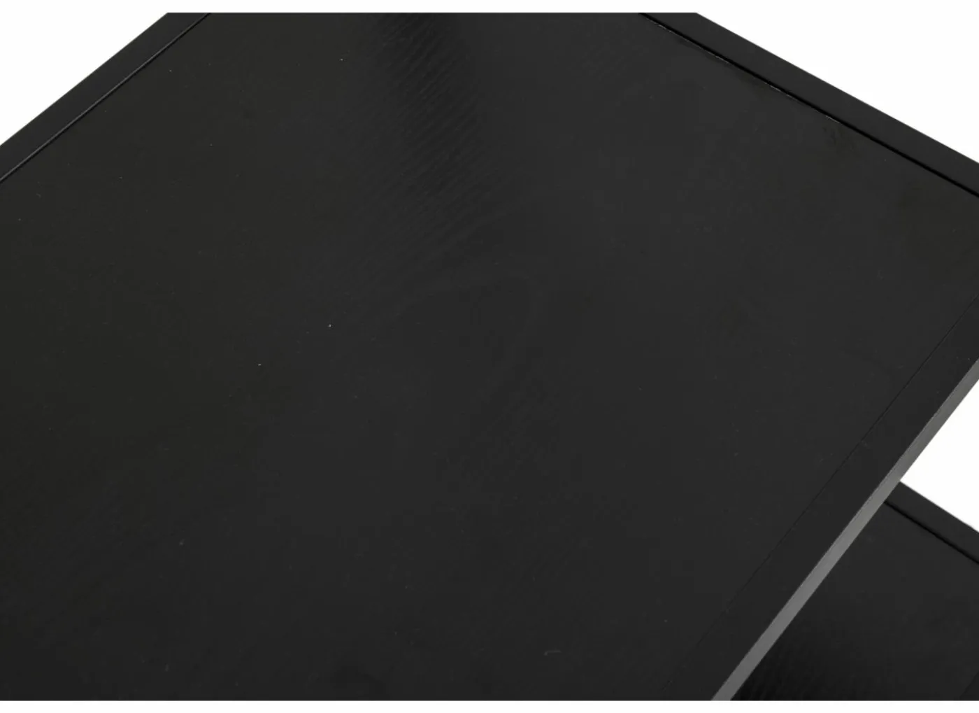 Kledingrek Gallo 90x40x178cm - melamine & metaal - zwart