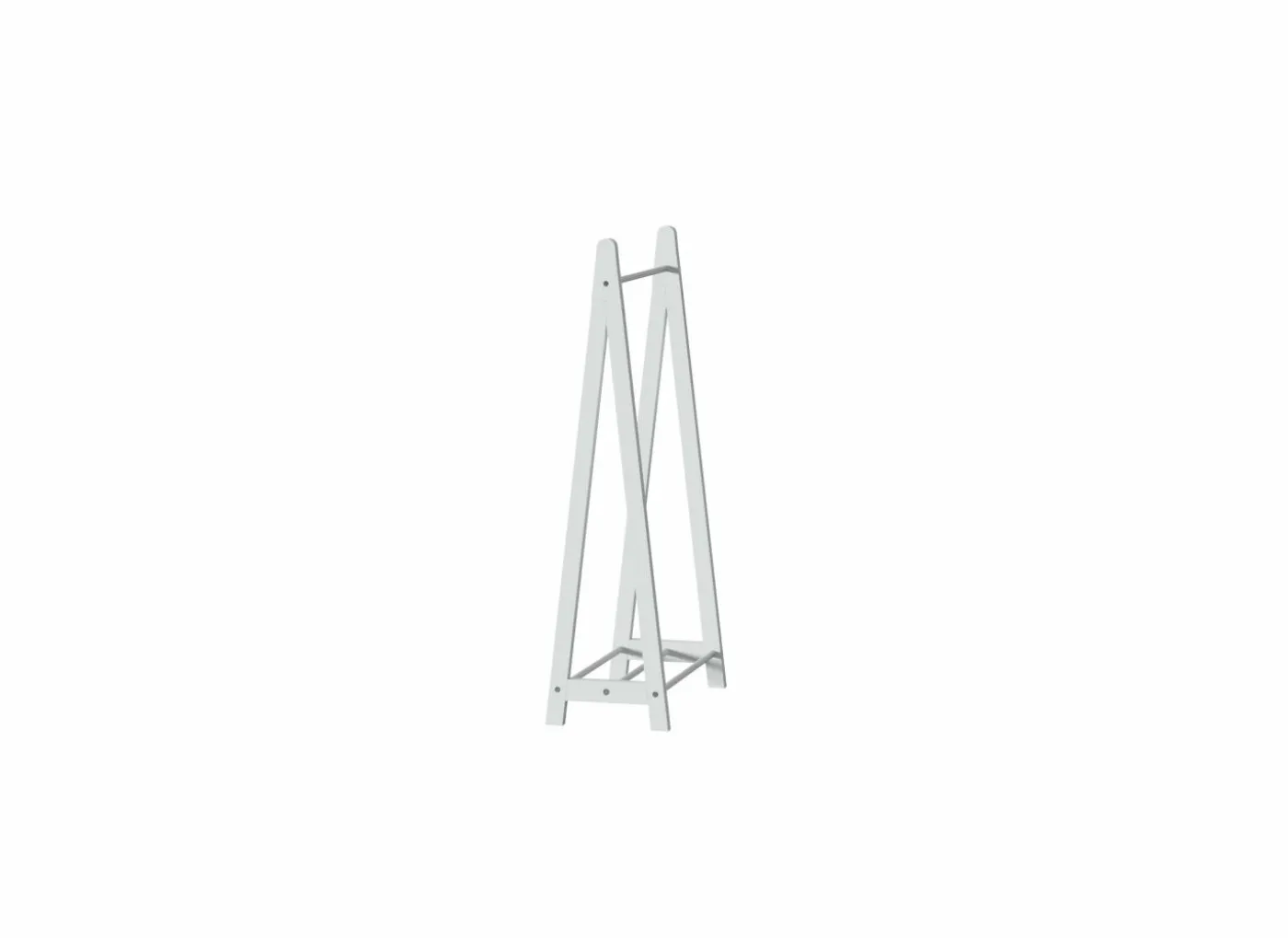 Kledingrek Kinderkledingrek 60x30x114cm - decor - wit