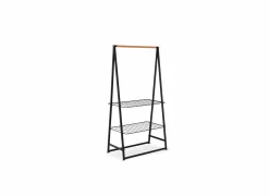 Kledingrek Linn 98,9x57x190cm - metaal - zwart