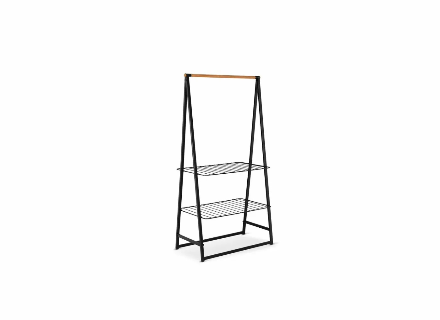 Kledingrek Linn 98,9x57x190cm - metaal - zwart
