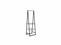 Kledingrek Linn 60,6x57x190cm - metaal - zwart