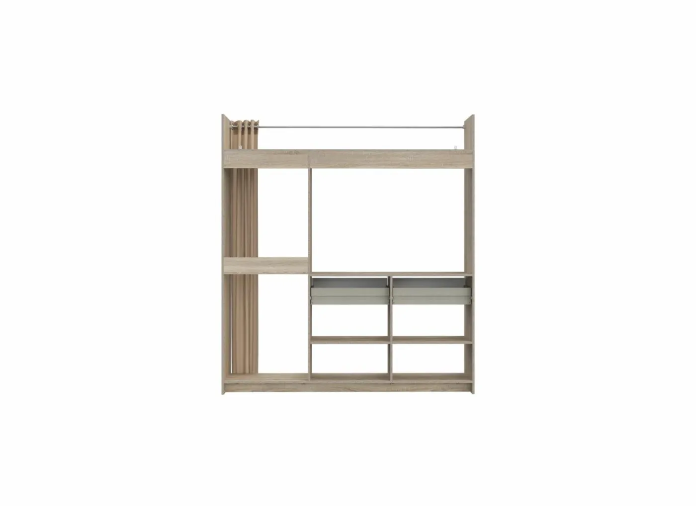 Kledingrek Lyttelton 180x42x200cm - decor - sonoma eik