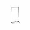 Kledingrek Marks 80x43x90/160cm - metaal - zwart