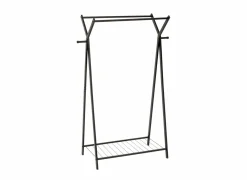 Kledingrek Metty 98x43,5x145cm - staal - zwart