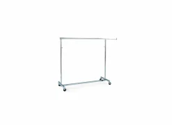 Kledingrek Populina  143/228x50x133/218cm - metaal - zilver