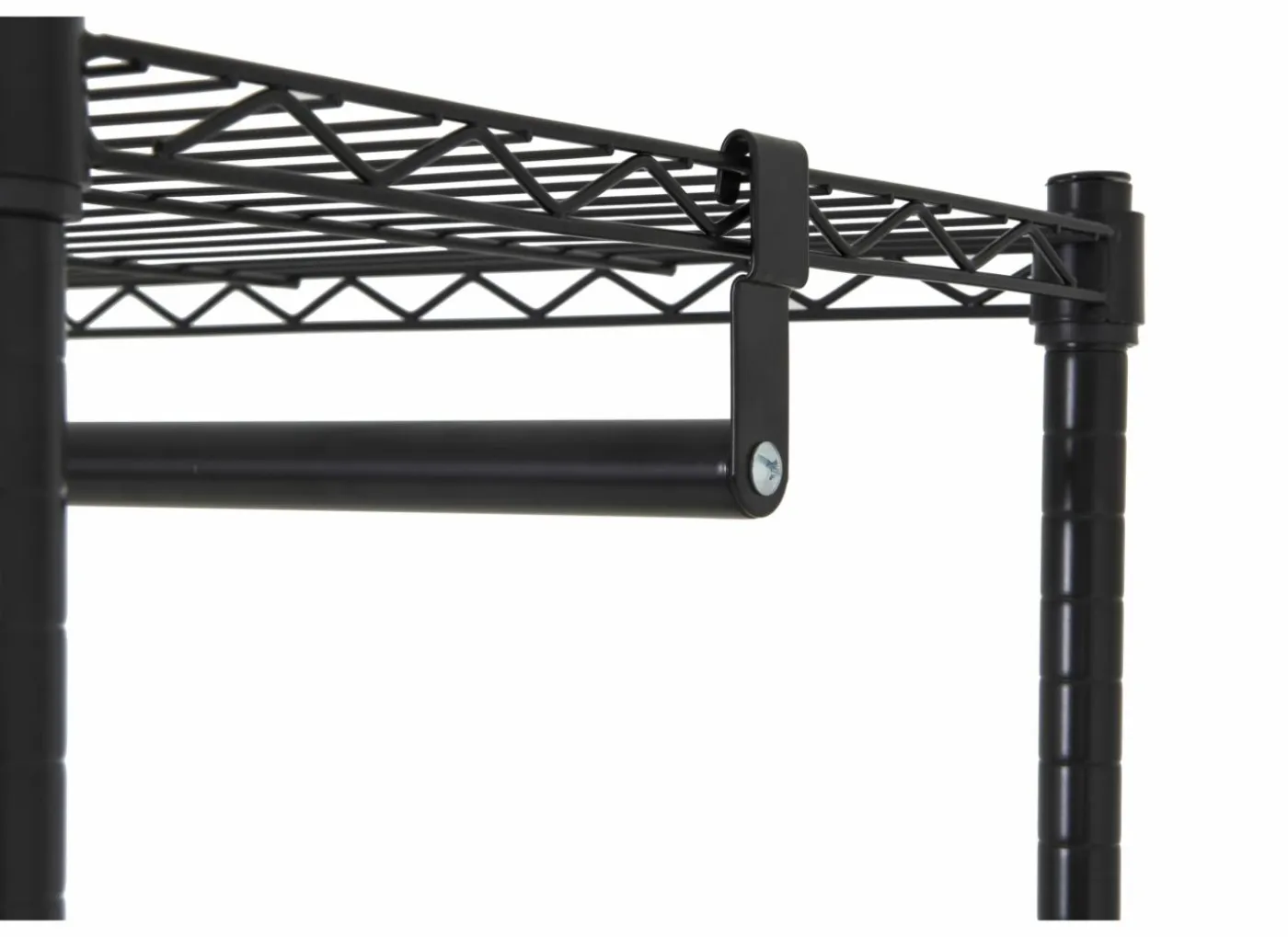 Kledingrek Squall 90x45x180cm - staal - zwart