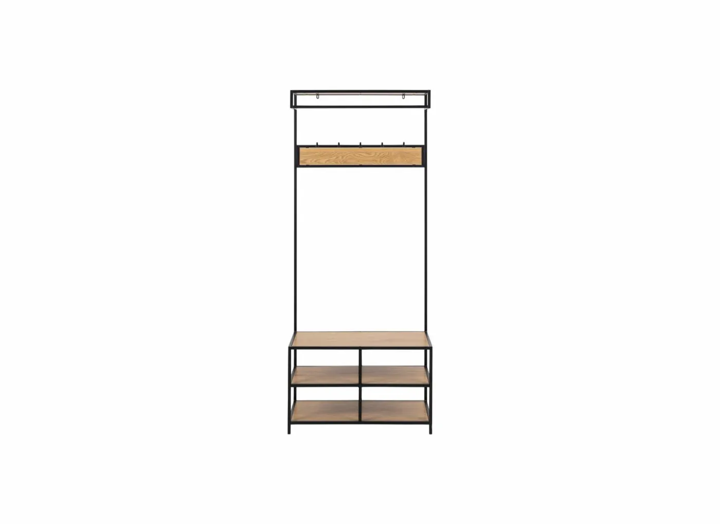 Kledingrek 77x40x185cm - decor - eik