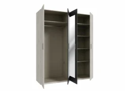 Kleerkast Adria 178cm - decor - zandeik & wolframgrijs