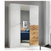 Kleerkast 136cm - decor - alpine wit & artisanale eik