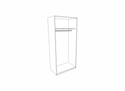 Kleerkast 91cm - decor - sonoma eik