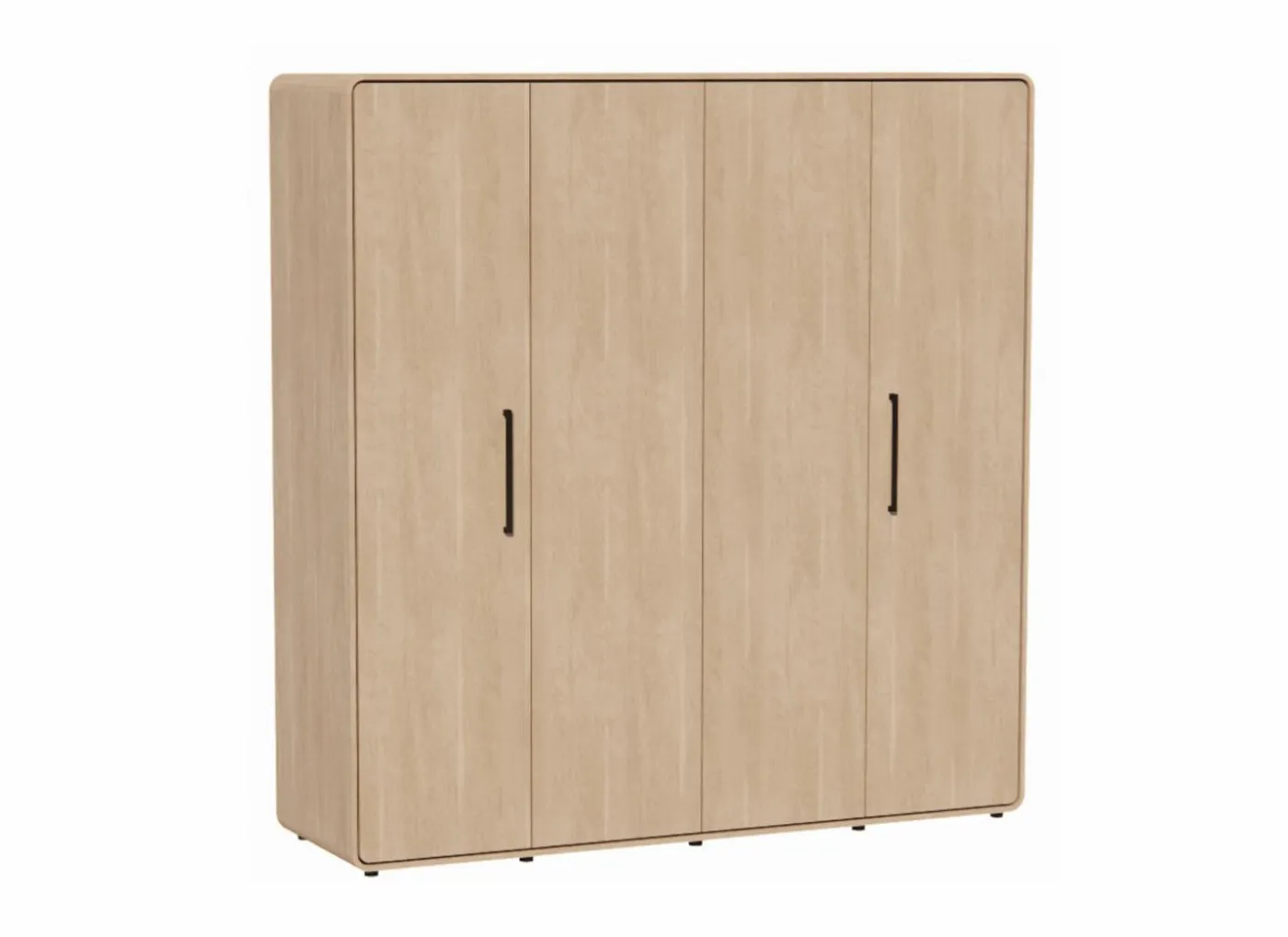 Kleerkast 206cm - melamine - brushed sand oak nature
