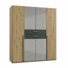 Kleerkast Denver 180cm - decor - artisanale eik & grafiet