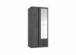 Kleerkast Duo 2 91cm - decor - digisteel & grafiet