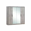 Kleerkast Elias 214cm - decor - grijze eik