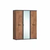 Kleerkast Ellen 164cm - decor - acacia & zwart