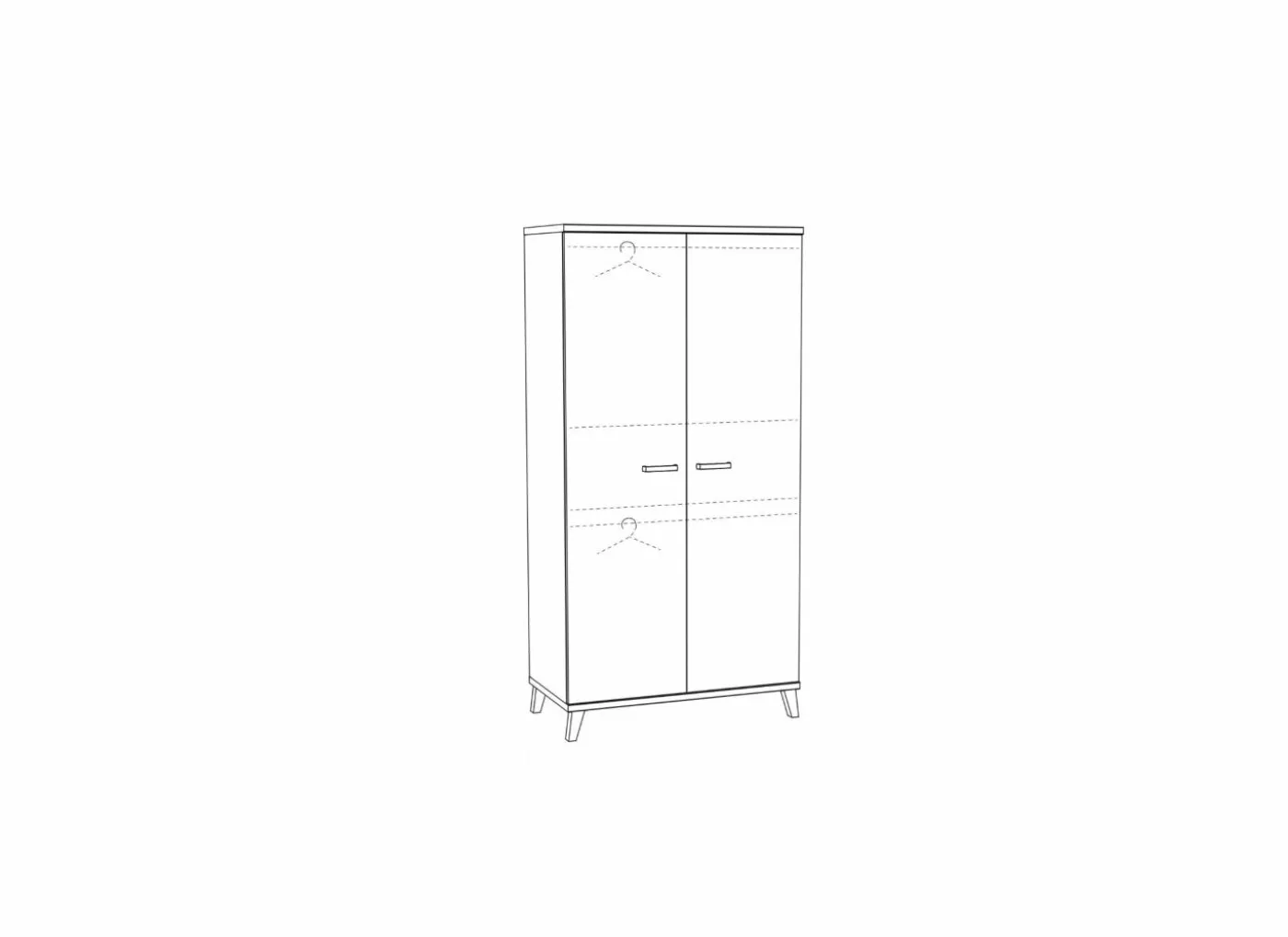 Kleerkast Evy 1 100cm
