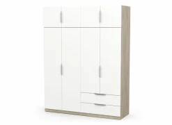Kleerkast Ghost 157cm - decor - kronberg eik & wit