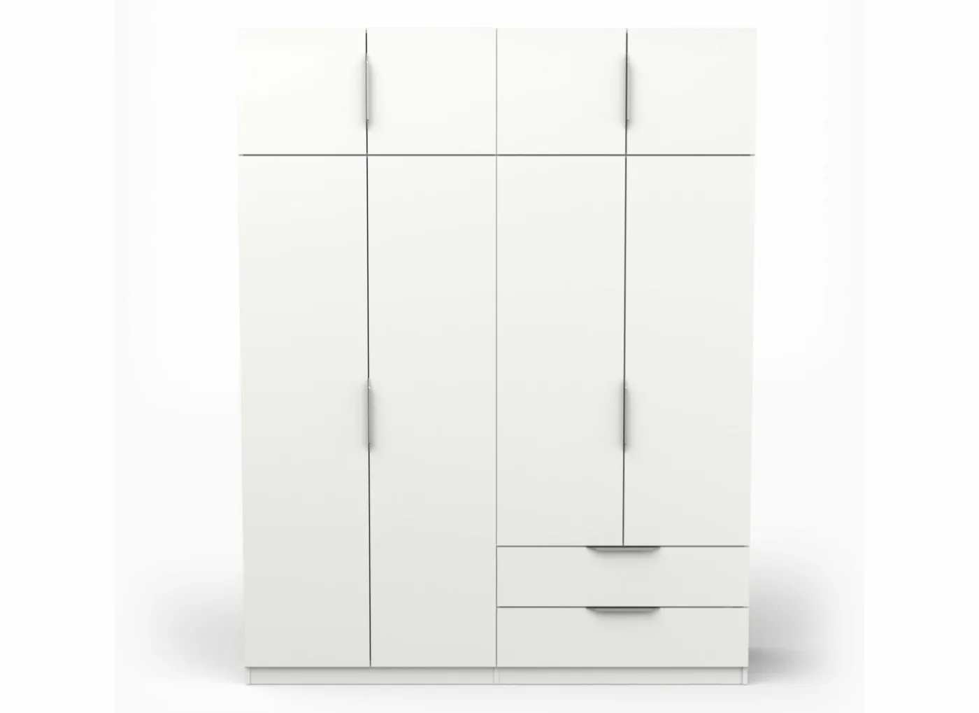 Kleerkast Ghost 157cm - decor - wit