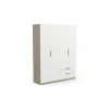 Kleerkast Ghost 157cm - decor - kronberg eik & wit