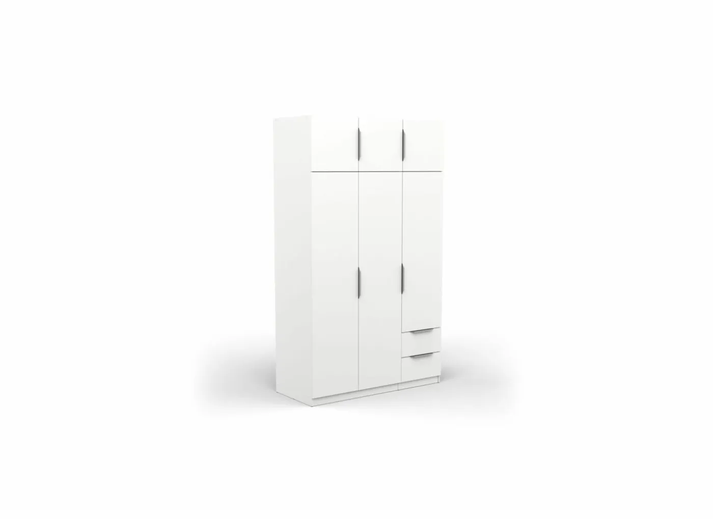 Kleerkast Ghost 119cm - decor - wit