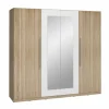 Kleerkast Helen 228cm - decor - sonoma eik & wit