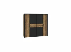 Kleerkast Jabim 209cm - decor - alpine picea & zwart