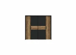Kleerkast Jabim 209cm - decor - alpine picea & zwart