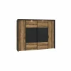 Kleerkast Jabim 279cm - decor - alpine picea & zwart