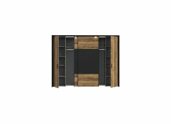 Kleerkast Jabim 279cm - decor - alpine picea & zwart