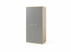 Kleerkast Jules 100cm - decor - minerva eik & artis grijs