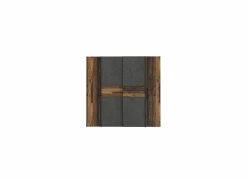 Kleerkast Kalixtus 200cm - decor - old wood & donkergrijs