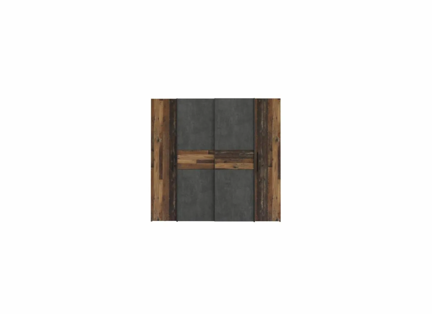 Kleerkast Kalixtus 200cm - decor - old wood & donkergrijs