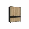 Kleerkast Lya 153cm - decor - cabezone oak & mauvella oak