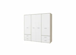 Kleerkast Mokkaro 206cm - decor - wit & sonoma eik