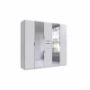 Kleerkast Moldau 225cm - decor - wit