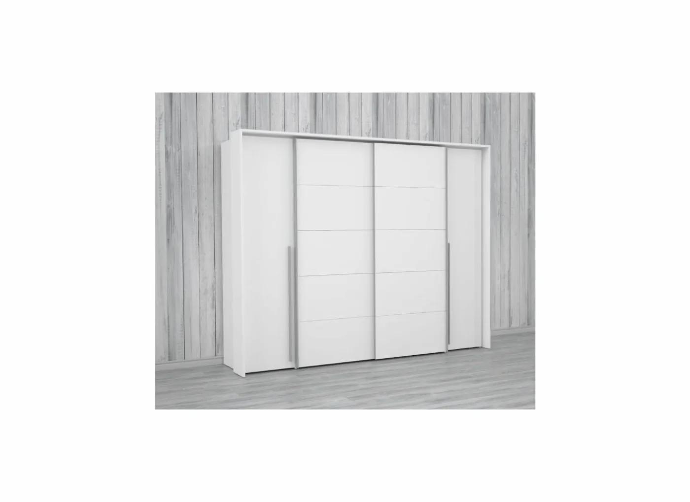 Kleerkast Narago 270cm - decor - wit