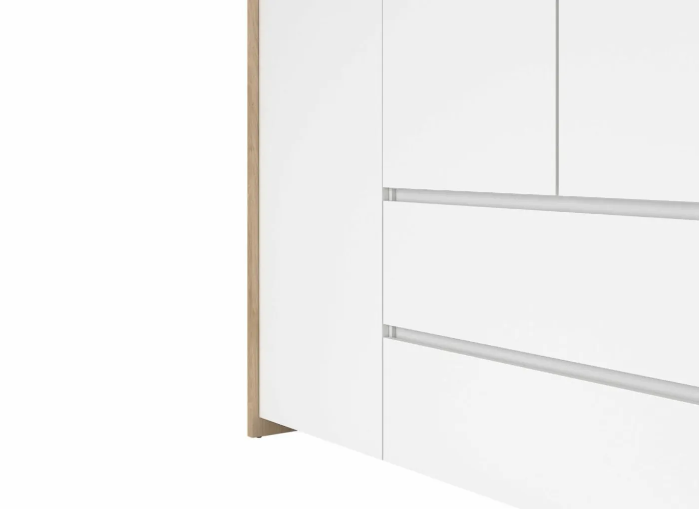 Kleerkast Next 197x58x202cm - decor - wit & jackson hickory