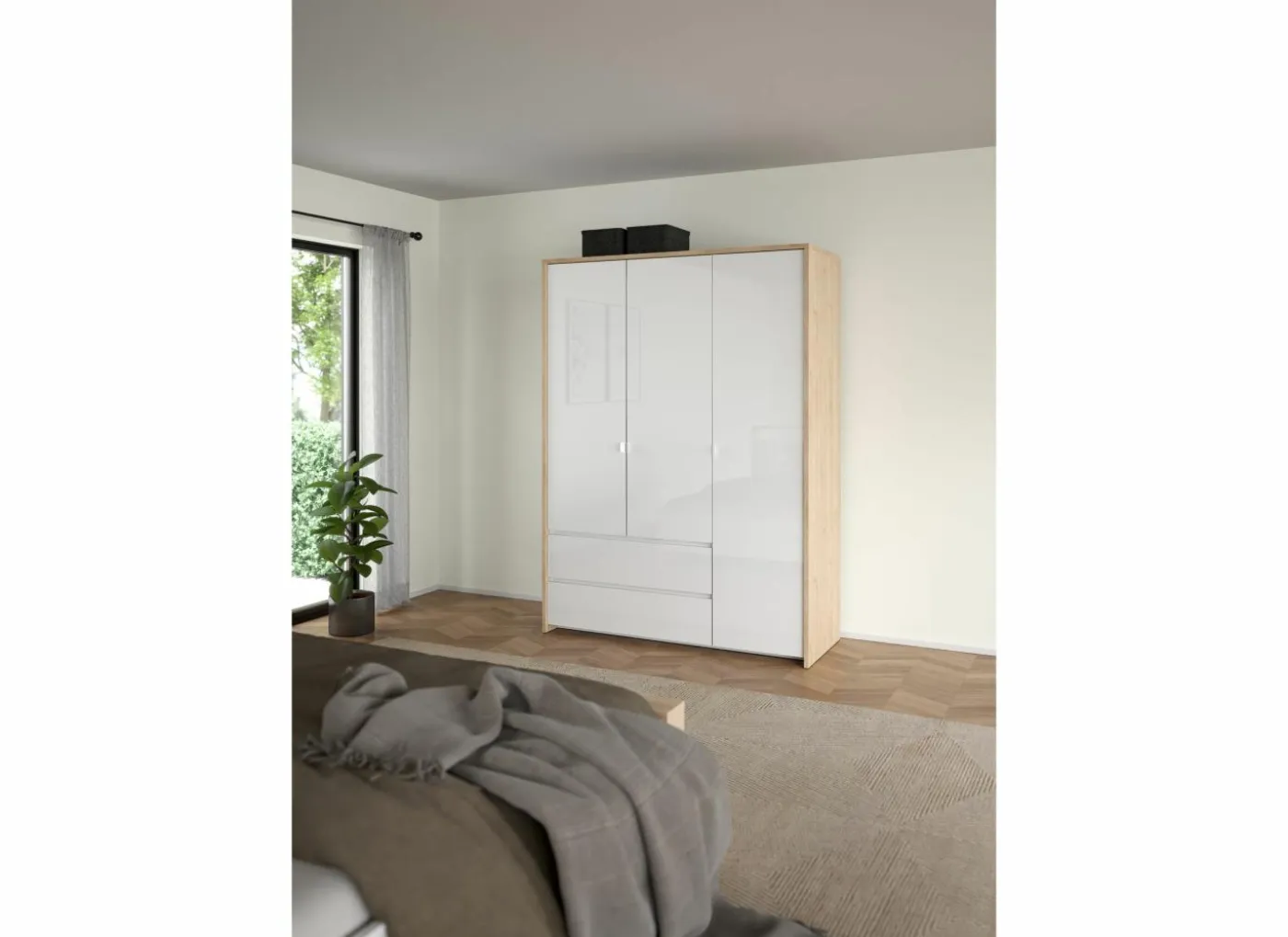 Kleerkast Next 149x58xH202cm - decor - wit & jackson hickory