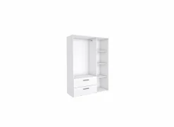 Kleerkast Orleans 145cm - decor - wit
