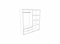 Kleerkast Orleans 181cm - decor - eik