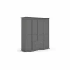 Kleerkast Paris 181cm - decor - mat grijs