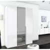 Kleerkast Select 151cm - decor - wit