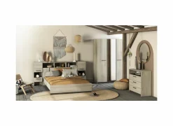 Kleerkast Watson 134cm - decor - kronberg eik & waterford eik