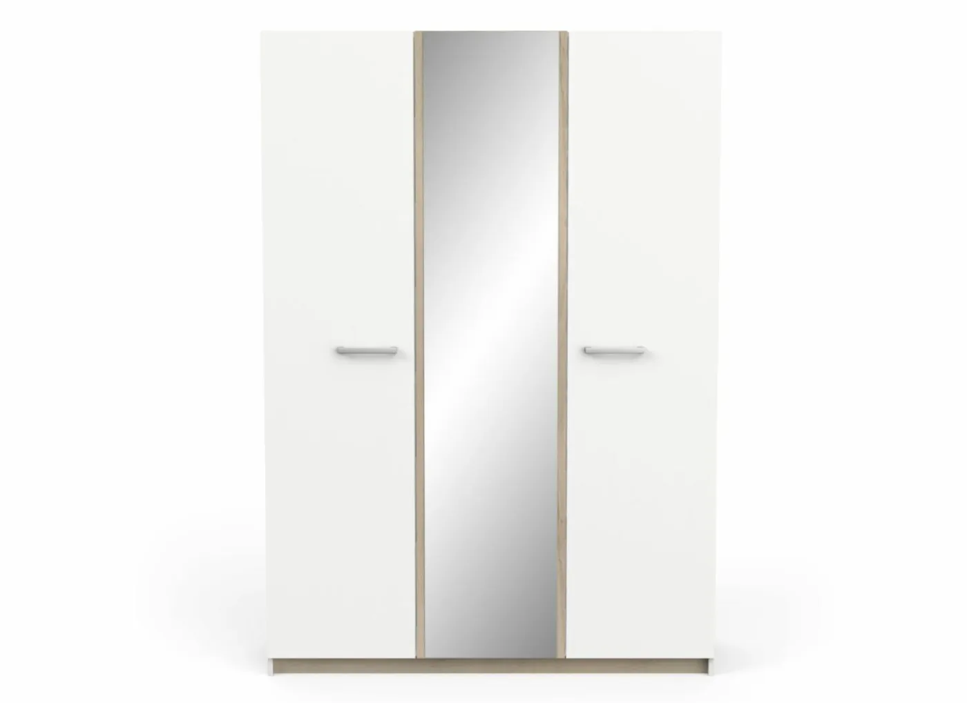 Kleerkast Watson 134cm - decor - kronberg eik & wit