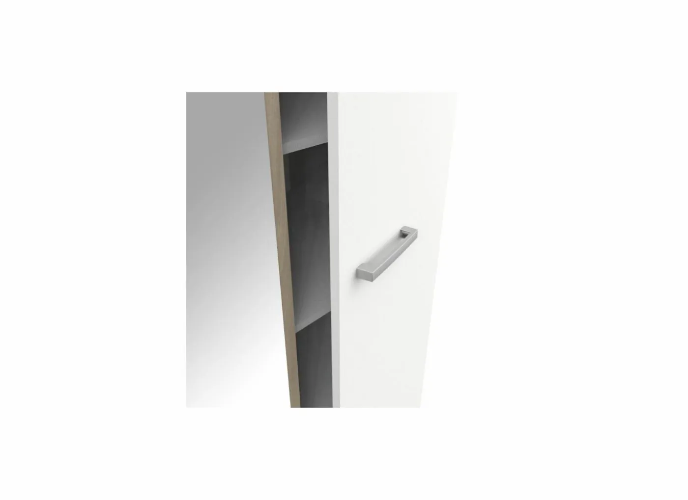 Kleerkast Watson 134cm - decor - kronberg eik & wit