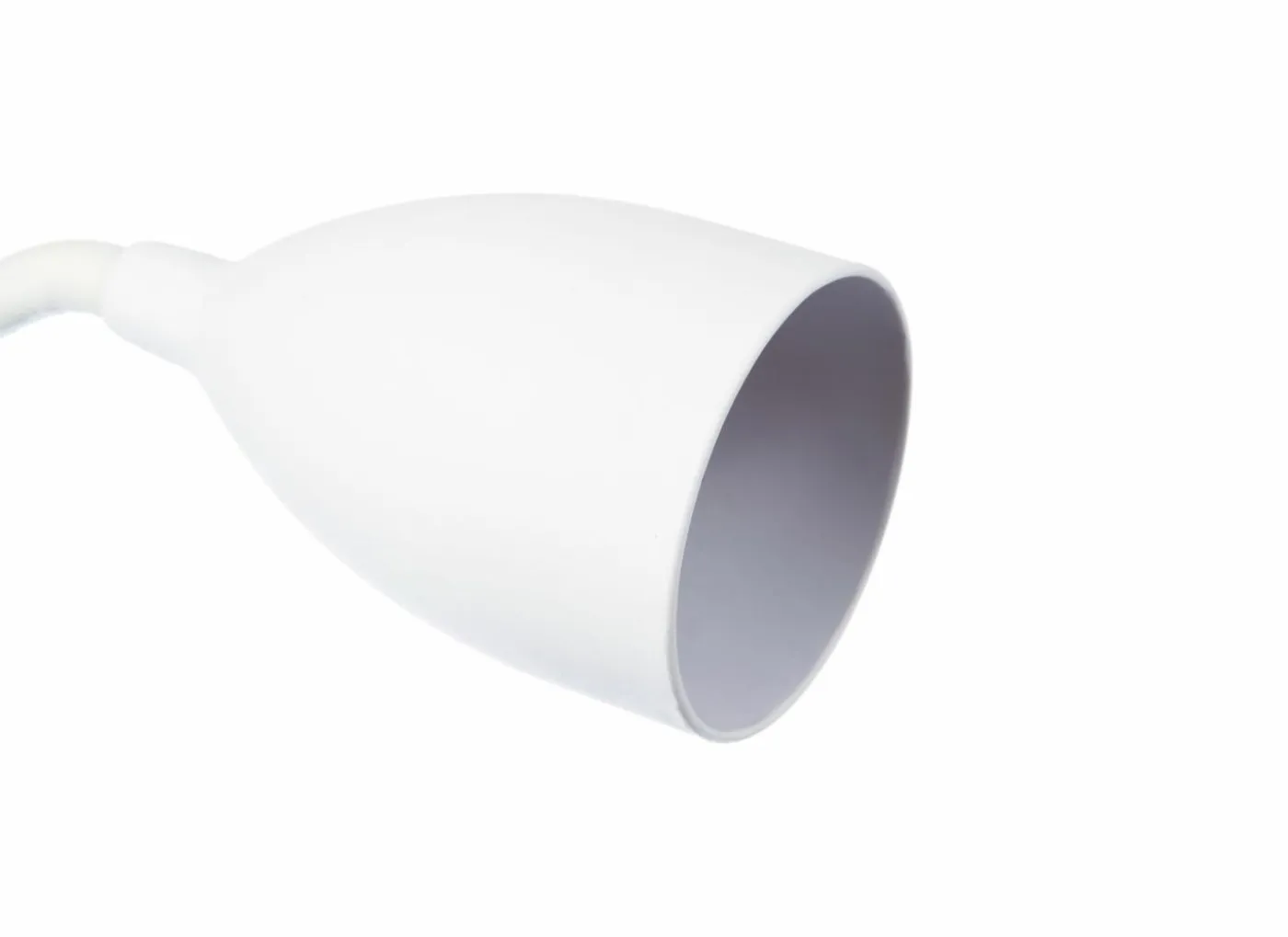 Klemlamp Sily H43cm - kunststof - wit