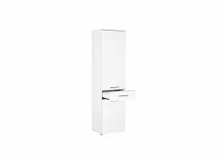 Kolomkast Rakiura 52x187x38cm - melamine - high gloss wit
