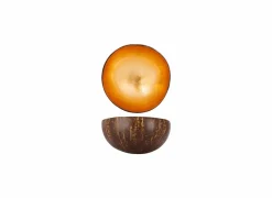 Kom Cocosbowl Ø14cm - kokos - goud