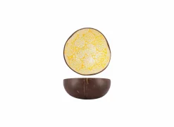 Kom Cocosbowl Ø14cm - kokos - geel