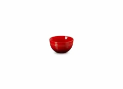 Kom Coupe Ø12cm - stoneware - kersenrood